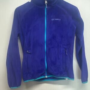 Girls Columbia zip up fleece jacket